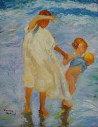 Les deux soeurs (d'apr�s sorolla)