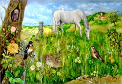 Prairie 116x81 cm juillet 2016