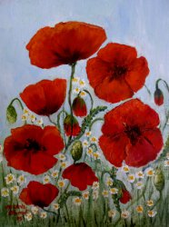 Rouge f�brile 33x24 cm avril 2015