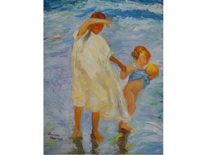  Les deux soeurs (d'apr�s Sorolla)